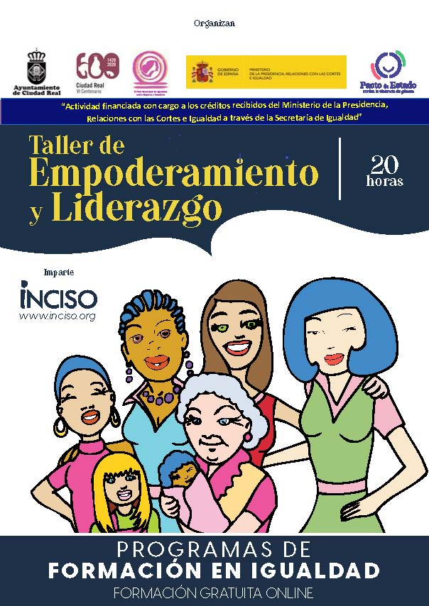 Igualdad organiza un taller de empoderamiento y liderazgo, virtual y gratuito en Ciudad Real