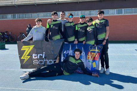 Gran actuación del equipo Trischool Cuenca en el Campeonato Regional de Duatlón en Almansa