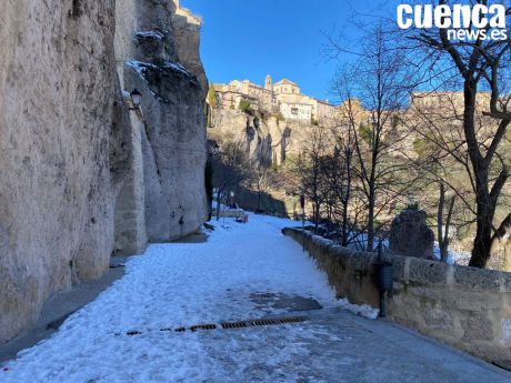 La nieve vuelve con fuerza a Cuenca