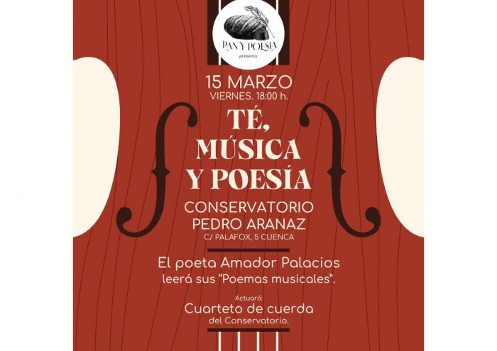 Recital literario-musical Amador Palacios con el cuarteto de cuerda del Conservatorio de Cuenca