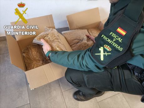 La Guardia Civil incauta 38 kg de tabaco ilegal en un solo día