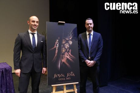 Juan Ignacio Cantero, orgullo conquense y emoción nazarena en la presentación del Cartel de Semana Santa 2025