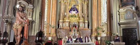 La lluvia obliga a suspender el Vía Crucis de la Hermandad de Jesús Amarrado a la Columna en San Antón