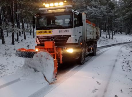 La nieve cancela una ruta escolar en la provincia, afectando a once alumnos