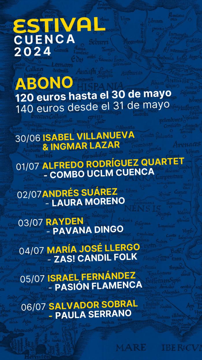 ESTIVAL Cuenca 24 pone a la venta los abonos para 13 conciertos