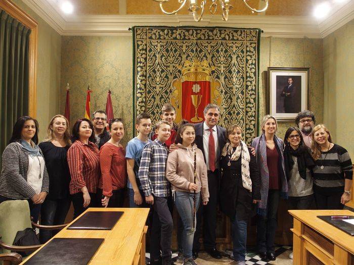 Mariscal recibe la visita de alumnos y profesores italianos y rumanos de intercambio del programa Erasmus +