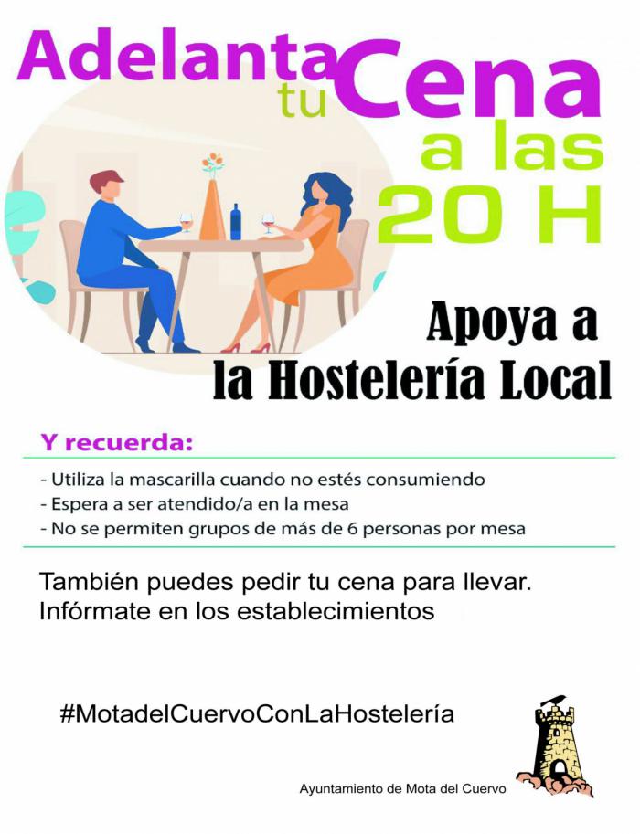 El Ayuntamiento de Mota lanza una campaña de apoyo a la hostelería local