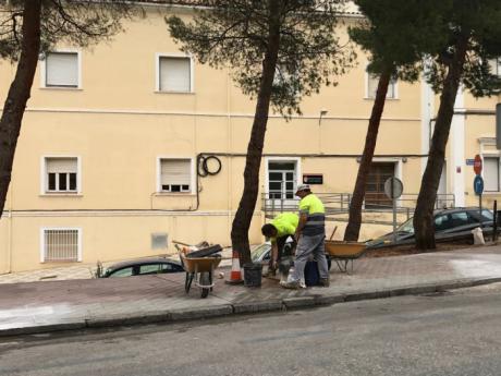 El Ayuntamiento de Cuenca arregla las aceras de las inmediaciones de ‘El Sargal’ y San Ignacio de Loyola