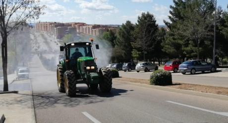 ASAJA colabora con el Ayuntamiento en la desinfección de las calles