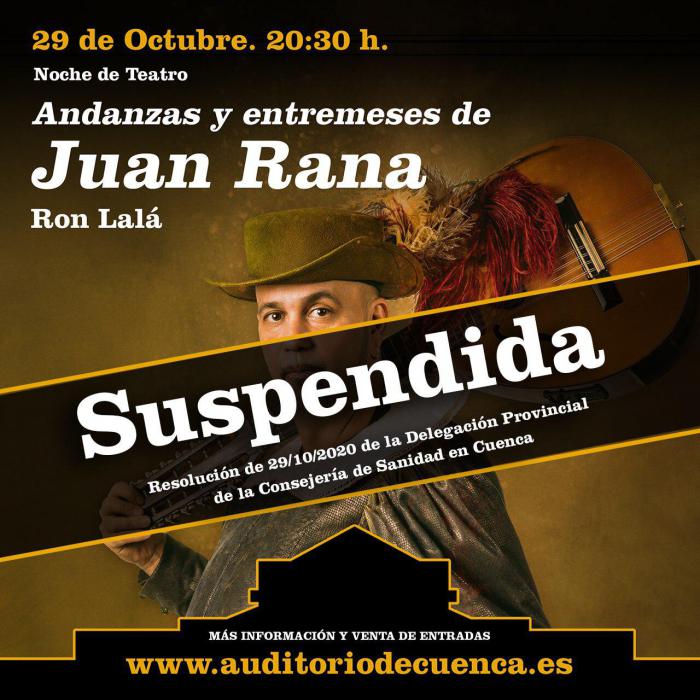 Suspendida la programación del Teatro-Auditorio desde hoy mismo según la resolución de la Consejería de Sanidad por la que Cuenca pasa a Nivel 3