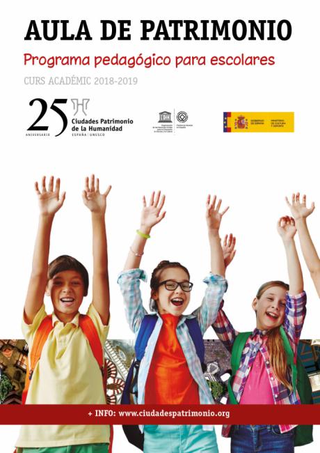 El Grupo de Ciudades Patrimonio de la Humanidad convoca la sexta edición de su programa pedagógico para escolares "Aula de Patrimonio”