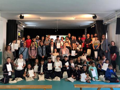 Dolz recibe a los alumnos de los colegios de Cuenca y Baeza ganadores del proyecto 'Aula Patrimonio'