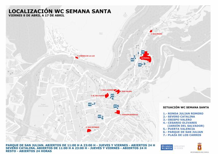 Revisión de cornisas, arreglos en el acerado y calzadas e instalación de señalética: los servicios municipales preparan la Semana Santa