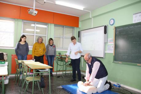 Los profesionales del Centro de Salud “Cuenca III” realizan actividades de promoción de la salud en el Colegio “San Fernando”