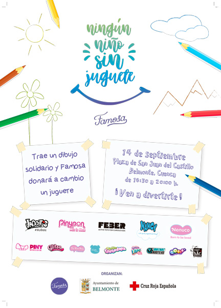 FAMOSA organiza la tercera edición de la campaña “Ningún niño sin juguete” en Belmonte