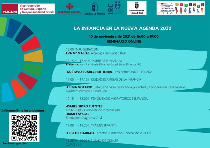 El presidente de UNICEF España participará en el próximo seminario de la UCLM sobre la Agenda 2030