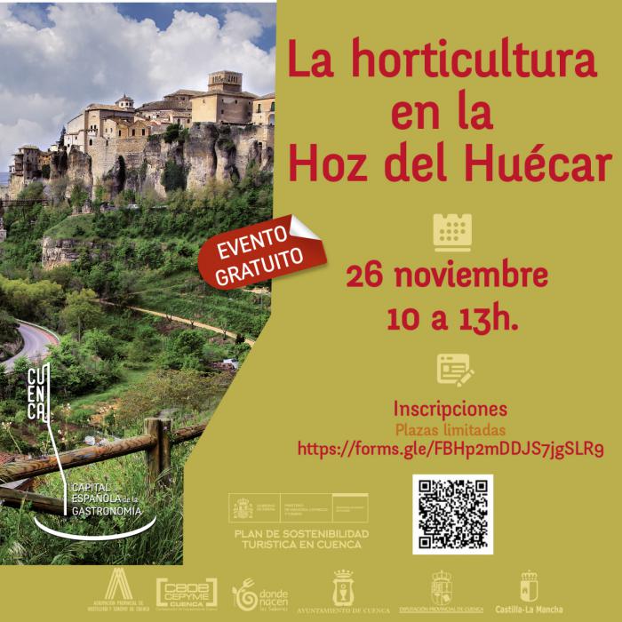 La Capital Española de la Gastronomía se celebra con tres rutas gratuitas denominadas ‘La horticultura en la hoz del Huécar’