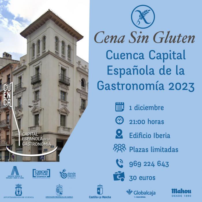 Una Cena Sin Gluten, nueva actividad inclusiva de Cuenca como Capital Española de la Gastronomía