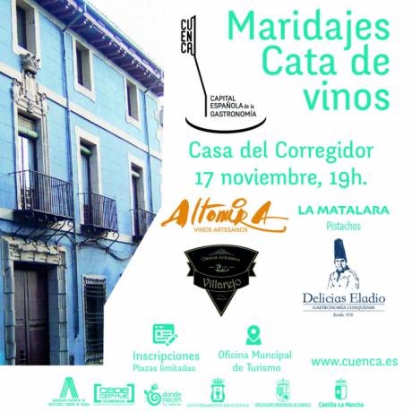 Nuevos maridajes y cata de vinos en la Casa del Corregidor dentro de la Capital Española de la Gastronomía