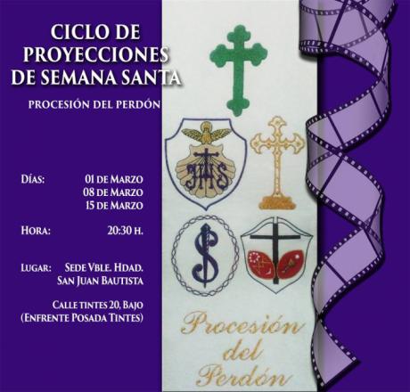 El jueves arranca una nueva edición del Ciclo de Proyecciones de Semana Santa organizado por las hermandades del Perdón