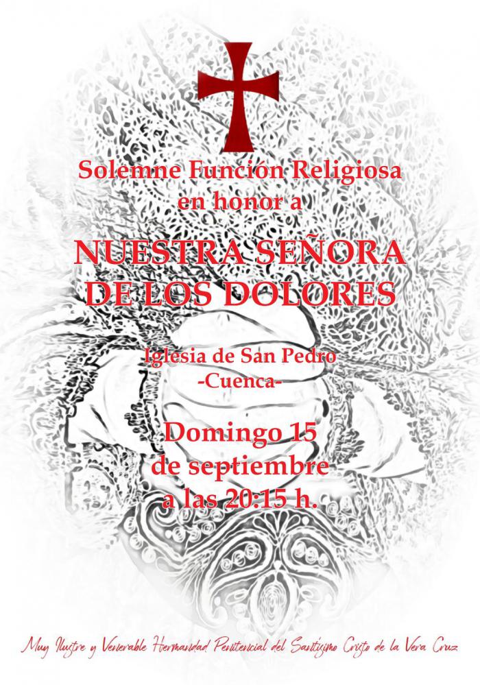 La Vera Cruz celebra este domingo, 15 de septiembre, su solemne Función a la Virgen de los Dolores