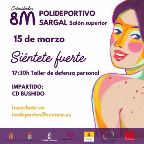 Taller de defensa personal gratuito este viernes 15 de marzo dentro de las actividades deportivas por el Día Internacional de las Mujeres