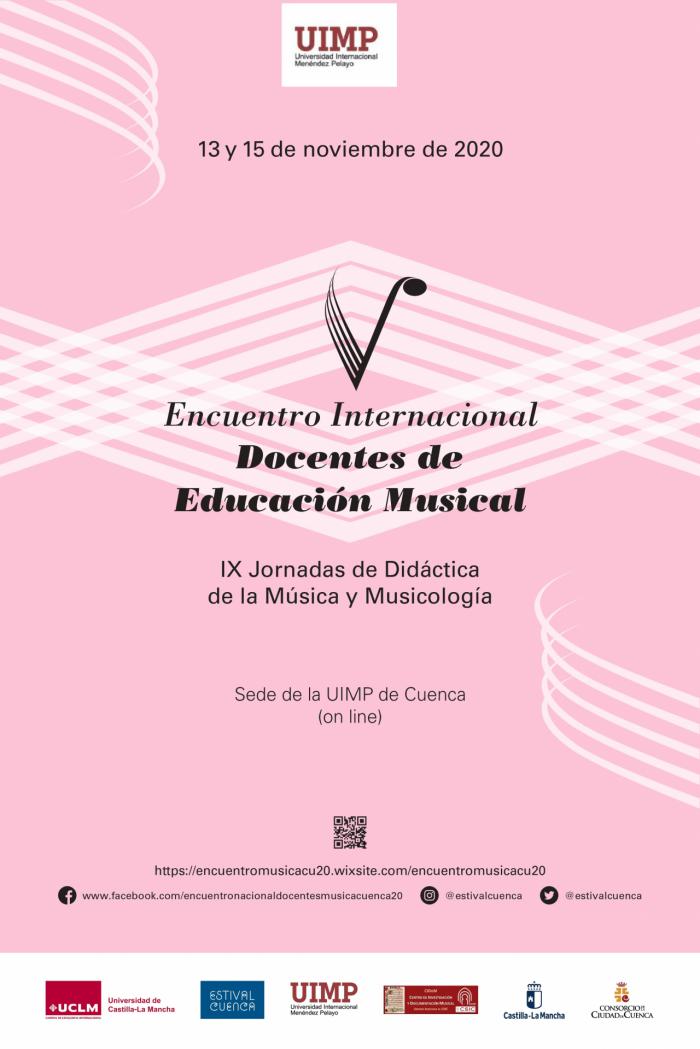 La UIMP acoge el encuentro internacional de docentes de música entre el viernes 13 y el domingo 15 de noviembre de 2020