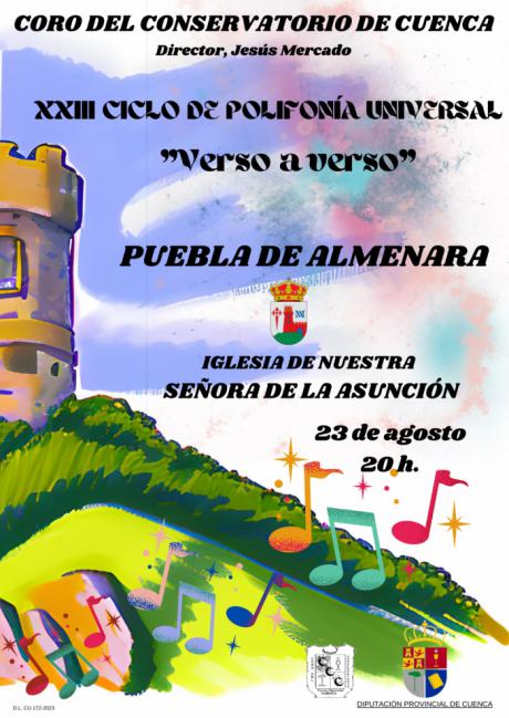 El Ciclo de Polifonía Universal del Coro del Conservatorio llega este miércoles a Puebla de Almenara