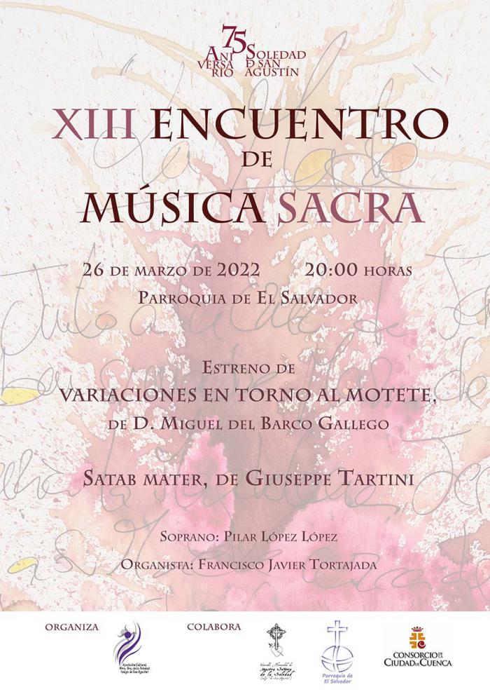 El Salvador acoge este sábado el XIII Encuentro de Música Sacra ‘Soledad de San Agustín’