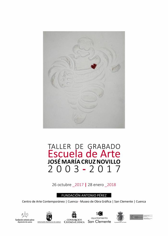 Este jueves se inaugura la exposición “Taller de Grabado· Escuela de Arte José María Cruz Novillo· 2003-2017”