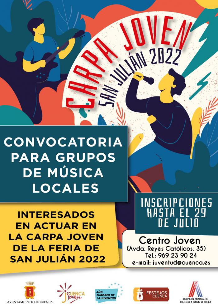 En marcha la convocatoria para los grupos que quieran actuar en la Carpa Joven de San Julián