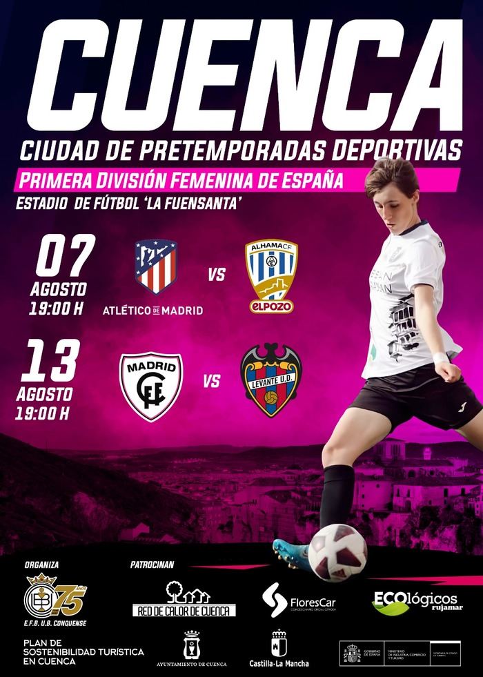 Cuatro equipos de la Primera División de fútbol femenino disputarán en Cuenca dos partidos de pretemporada