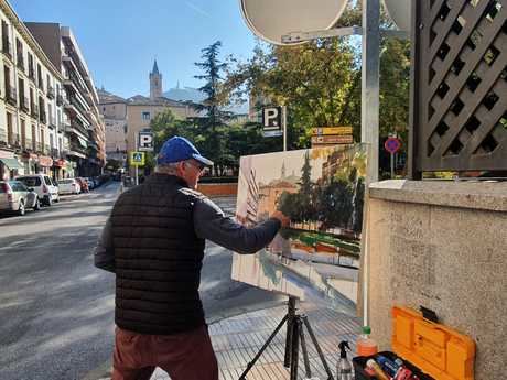 Gran éxito y un alto nivel en el recuperado Certamen de Pintura Rápida Ciudad de Cuenca
