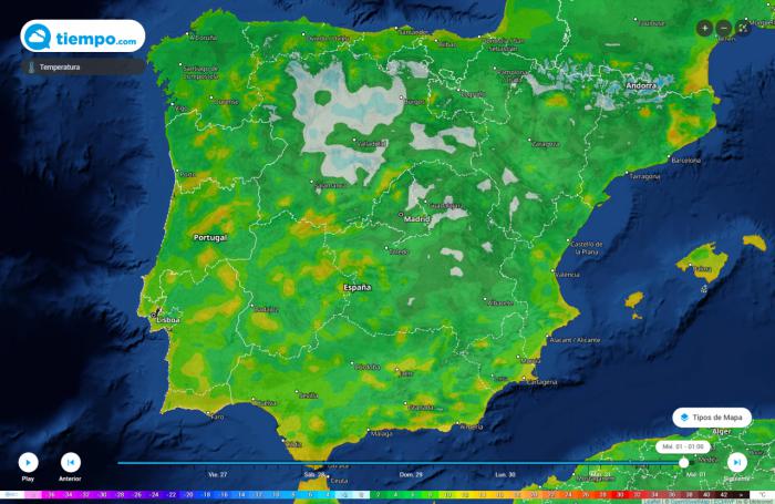 Descenso de temperaturas para Nochevieja