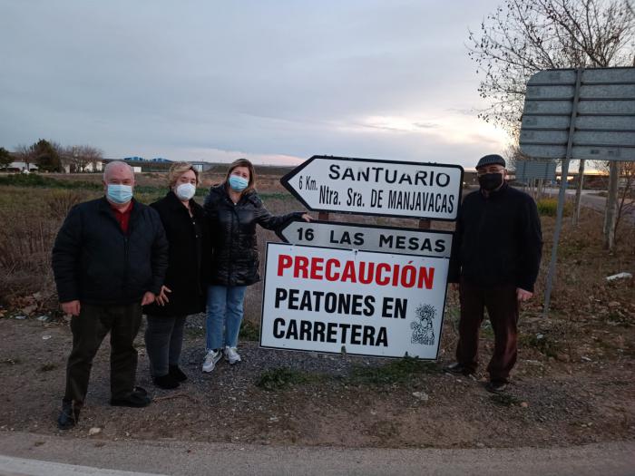 El PP califica de “incomprensible e injusto” que la Diputación siga sin construir el carril bici-peatonal desde Mota del Cuervo a la Ermita de Manjavacas