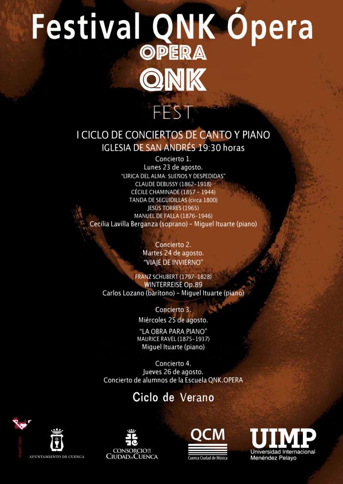 Primer ciclo de conciertos de canto y piano dentro del Festival de opera de Cámara QNK.OPERA