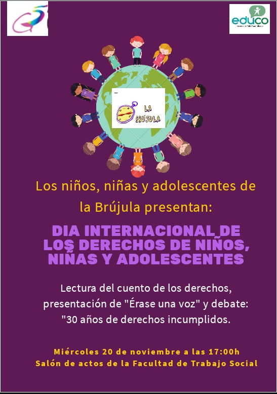 Los niños y adolescentes de “La Brújula” celebran el 30 aniversario de los Derechos de la infancia y la adolescencia