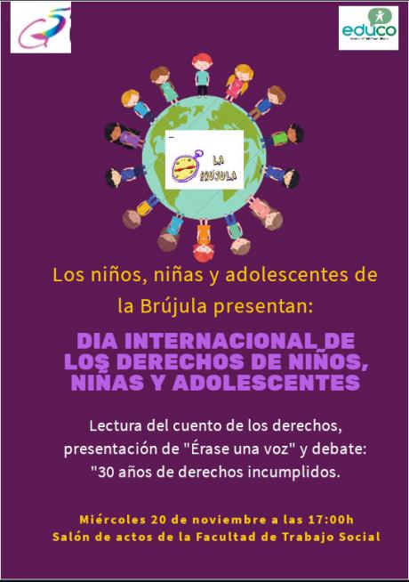 Los niños y adolescentes de “La Brújula” celebran el 30 aniversario de los Derechos de la infancia y la adolescencia