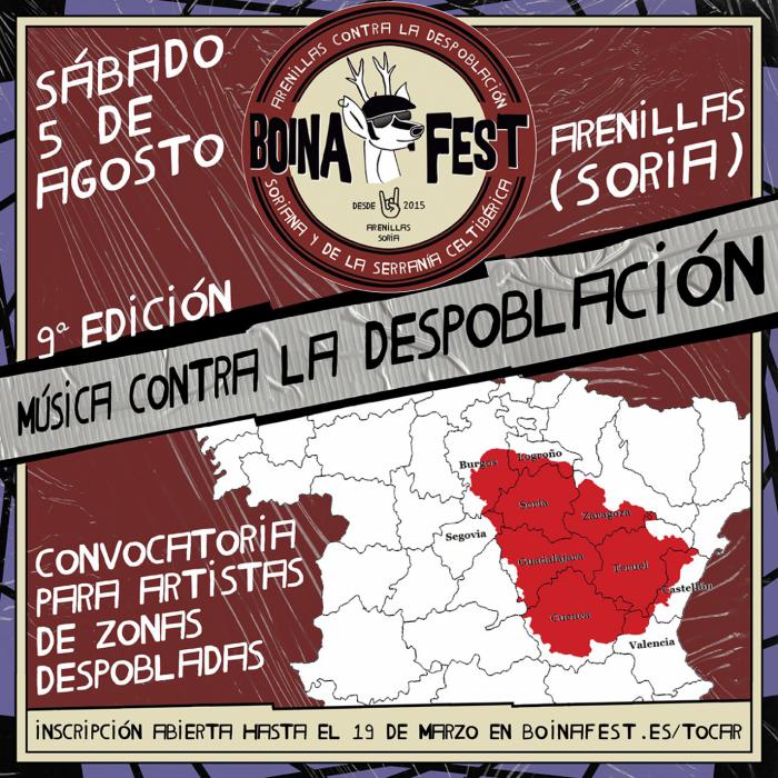 El primer festival contra la despoblación Boina Fest prepara su 9ª edición y busca artistas de Cuenca