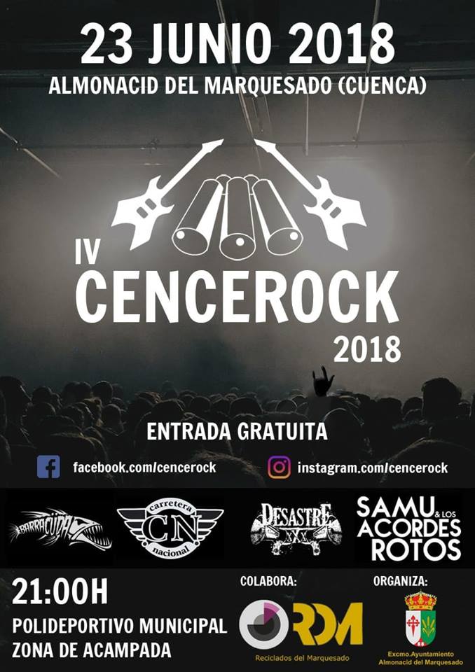 Almonacid del Marquesado acogerá una nueva edición del festival “Cencerock”
