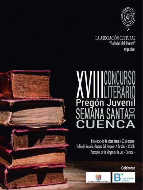 Abierto el plazo de presentación de originales de la XVIII edición del Concurso Literario de la Soledad del Puente