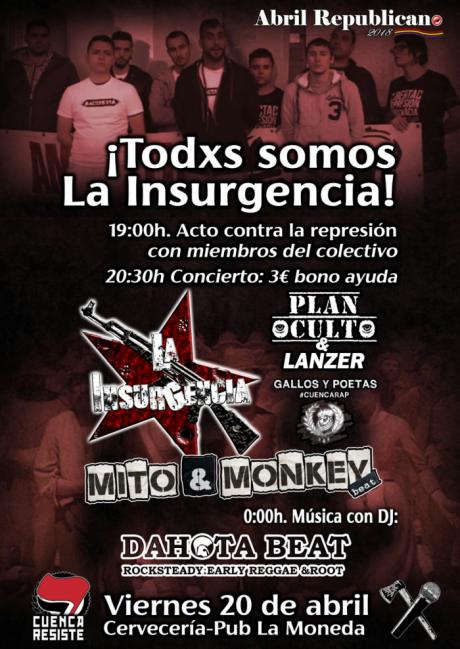 El colectivo de raperos La Insurgencia participará en un acto contra la represión organizado por Cuenca Resiste
