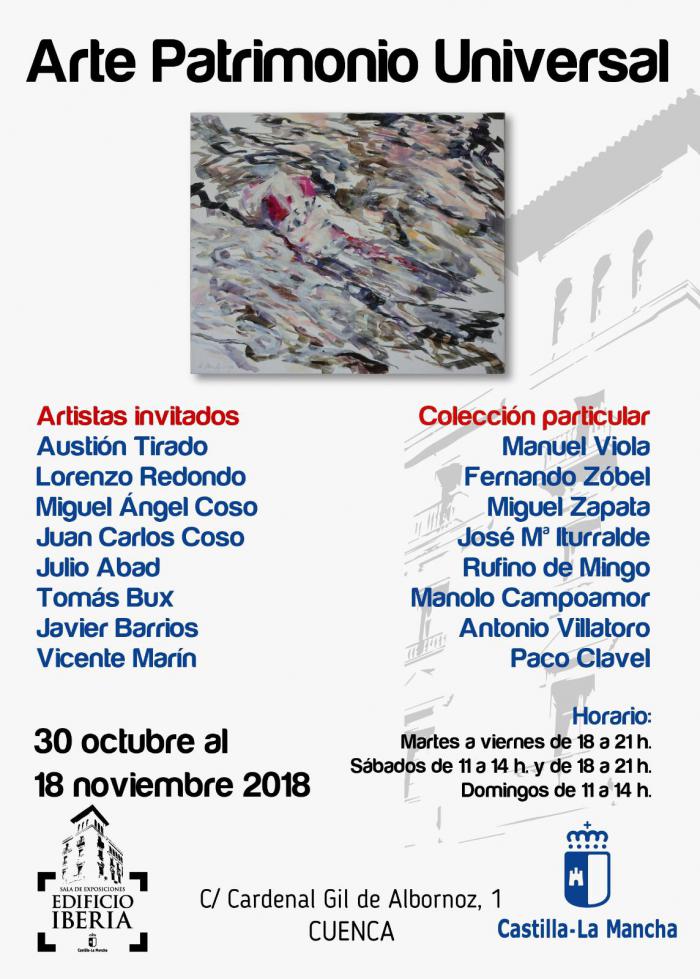 Emilio Morales protagoniza la exposición “Arte Patrimonio Universal” en la Sala Iberia