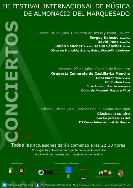 Comienza la tercera edición del Festival Internacional de Música de Almonacid del Marquesado