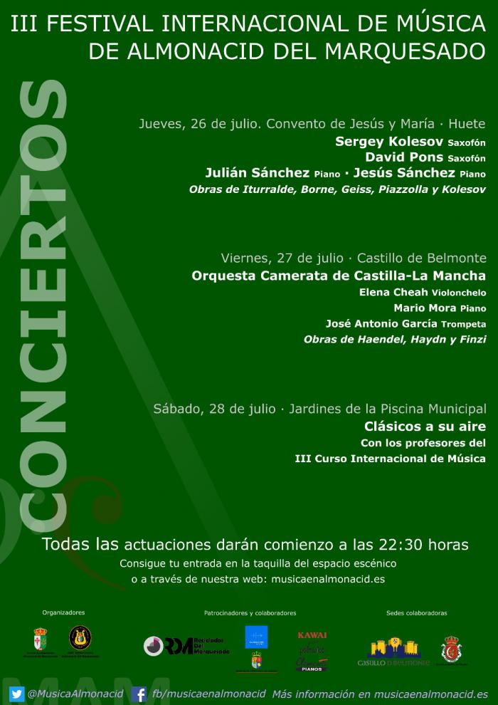 Comienza la tercera edición del Festival Internacional de Música de Almonacid del Marquesado