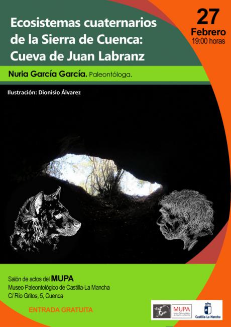 El MUPA acoge el jueves 27 la conferencia ´Los Ecosistemas Cuaternarios de la Sierra de Cuenca: investigaciones en la Cueva de Juan Labranz´