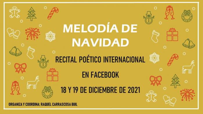 La poeta Raquel Carrascosa organiza un recital poético virtual internacional en Facebook sobre la Navidad