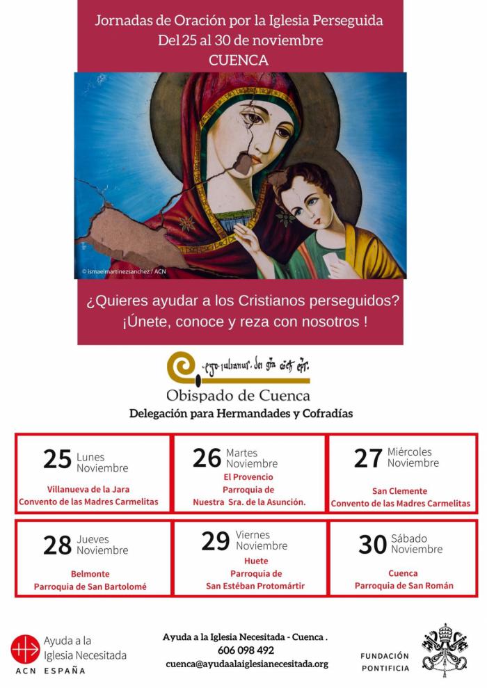 Semana de oración por la Iglesia Perseguida, del 25 al 30 de noviembre