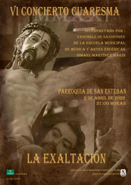 El Stmo. Cristo del Perdón celebra el 2 de abril la VI edición de su Concierto de Cuaresma “La Exaltación”