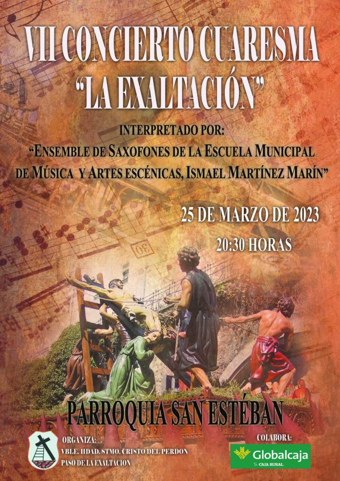 La Hermandad del Stmo. Cristo del Perdón celebra el 25 de marzo la VII edición de su Concierto de Cuaresma “La Exaltación”